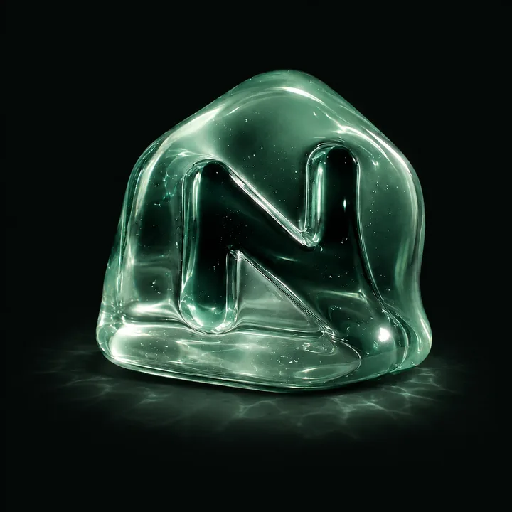 The Newman mark as a glass jelly